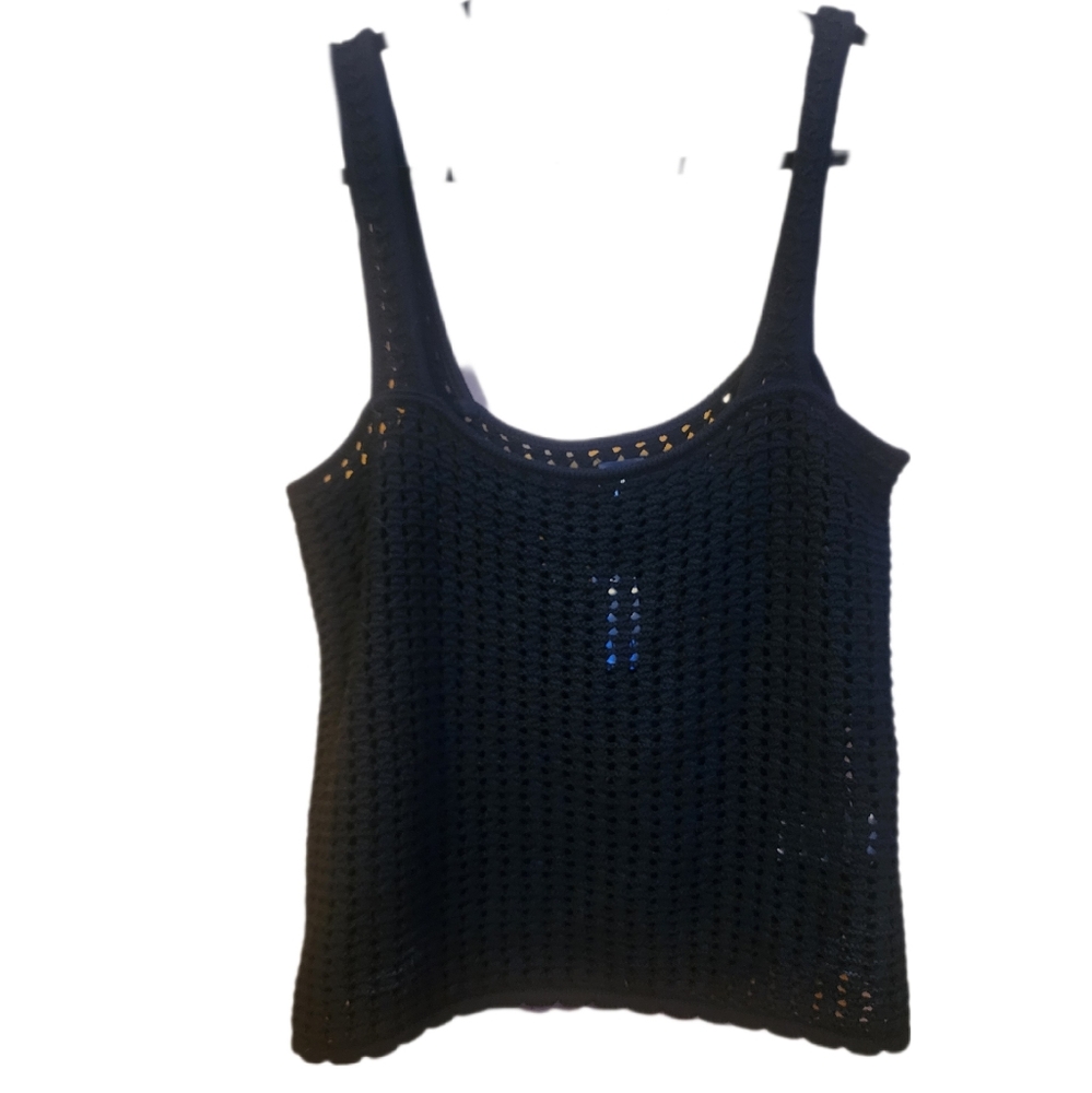 GAP Black Crochet Women's Top